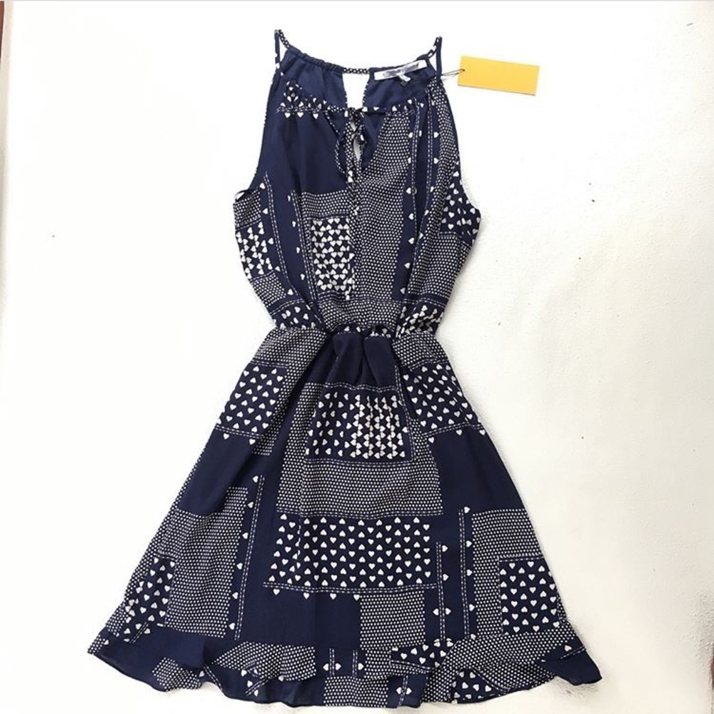 Collective Concepts's navy and white summer dress